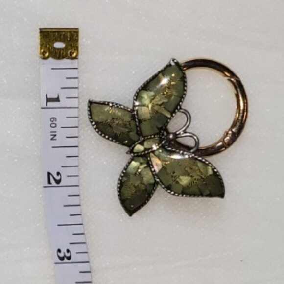 Butterfly Keychain Bag Charm Green - Picture 3 of 4